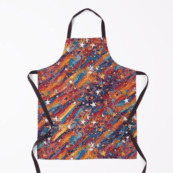 Item preview, Colorful Stripes and Stars pattern designed and sold by DJALCHEMY.