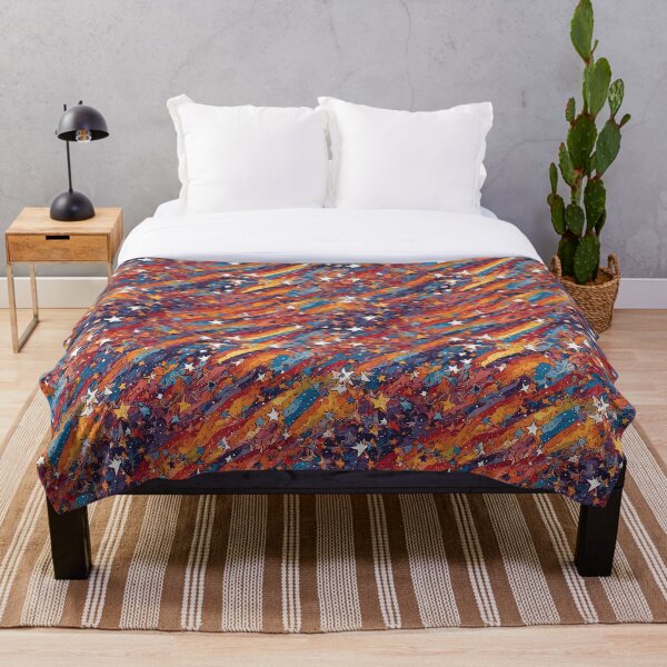 Item preview, Colorful Stripes and Stars pattern designed and sold by DJALCHEMY.