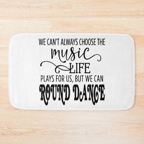 Item preview, Music Round Dance BLK designed and sold by Square Dancing Gifts & Merchandise.