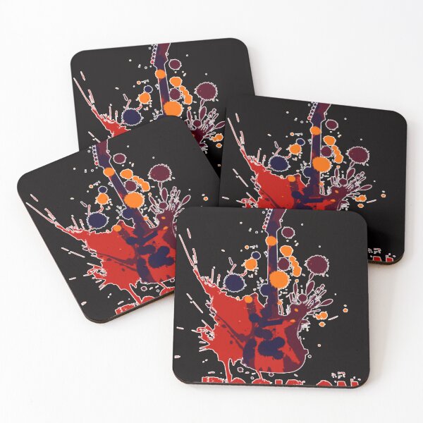 Item preview, Rock On Music Guitar With Color Splotches designed and sold by SuzaCromwell.