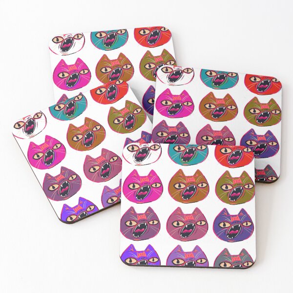 Item preview, Multicoloured screaming cats designed and sold by Colonels  Basement.