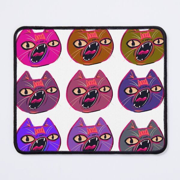 Item preview, Multicoloured screaming cats designed and sold by Colonels Basement.