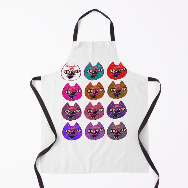 Item preview, Multicoloured screaming cats designed and sold by Colonels  Basement.
