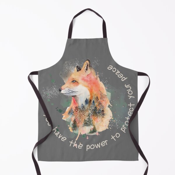 Aperçu de l'œuvre Le loup orange protège mère nature créée et vendue par BabyDD.