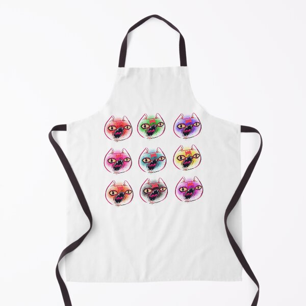 Item preview, Multicoloured screaming splat cats designed and sold by Colonels  Basement.