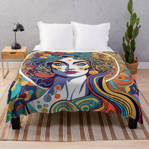 Item preview, Woman in the style of Gustav Klimt designed and sold by CatCoconut-Art.