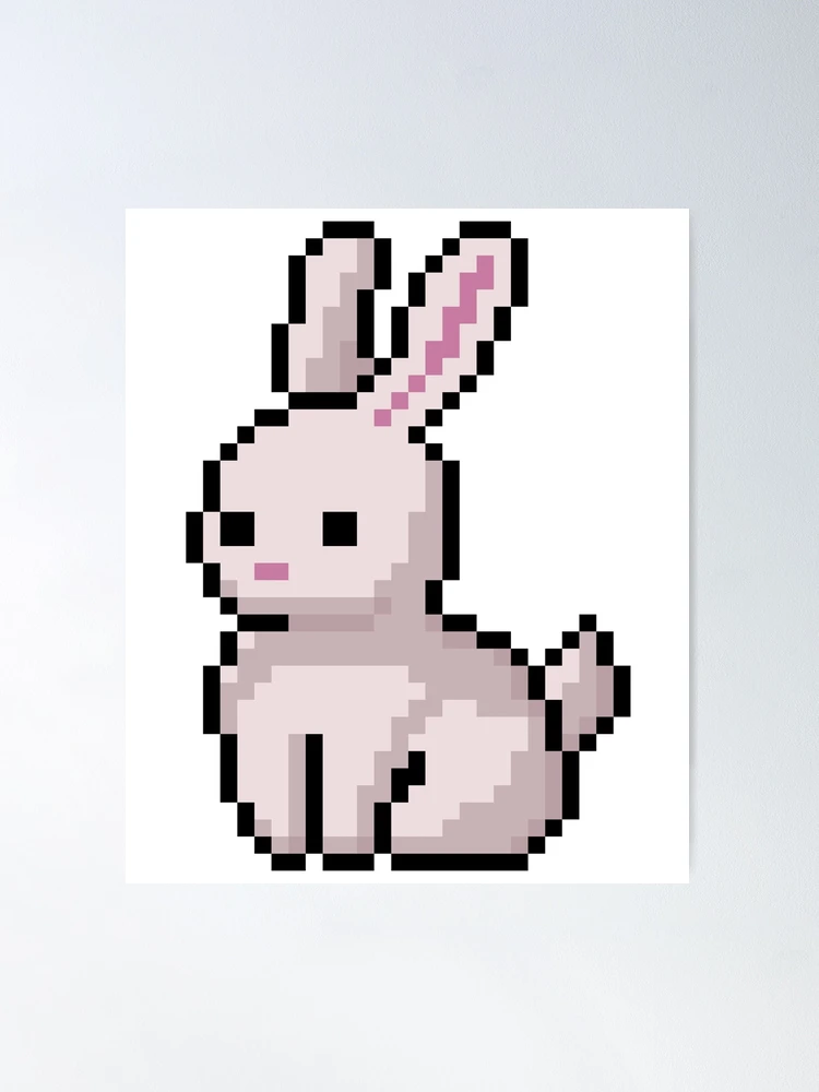 Handmade Pixel Art - How to draw a small rabbit #pixelart 