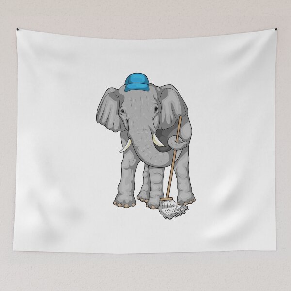 Item preview, Elephant Cleaner Mop designed and sold by Snabdesign84.