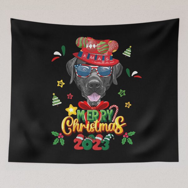 Item preview, Labrador Retriever Christmas 2023 Dog Family Xmas Party designed and sold by BunBuntheDog-.