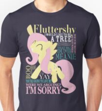 The Many Words of Fluttershy Unisex T-Shirt