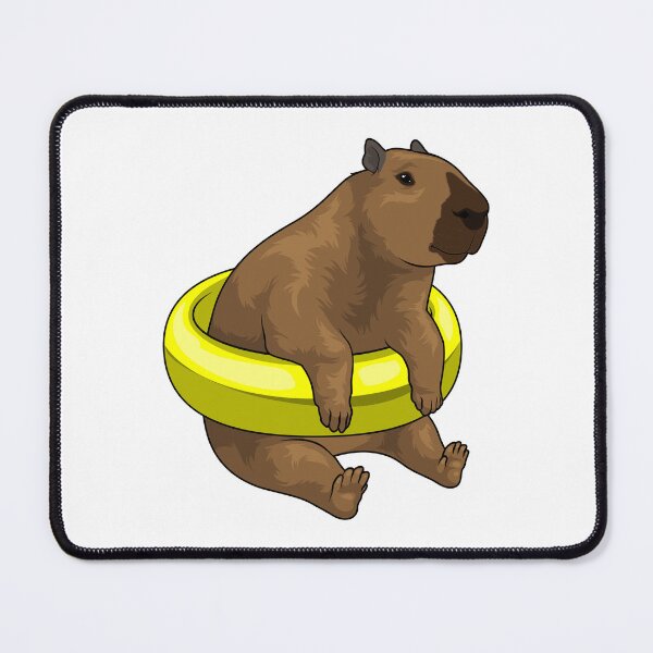 Item preview, Capybara Swimming Lifebuoy designed and sold by Snabdesign84.