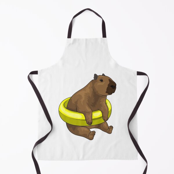 Item preview, Capybara Swimming Lifebuoy designed and sold by Snabdesign84.