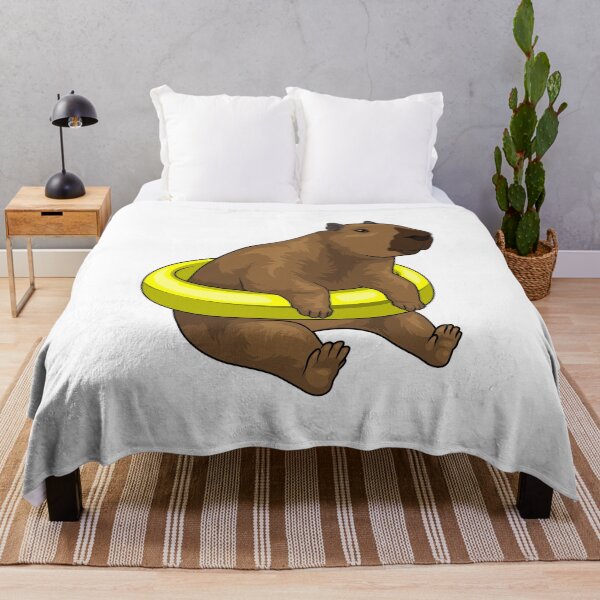 Item preview, Capybara Swimming Lifebuoy designed and sold by Snabdesign84.