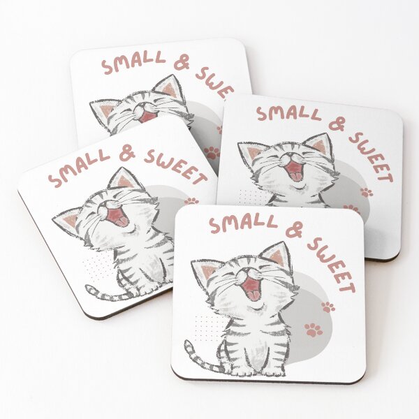 Item preview, Cute kitten yawning with small and sweet slogan designed and sold by BabyDD.