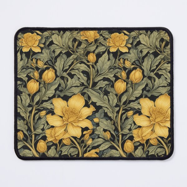Item preview, Yellow Ginger pattern, William Morris style designed and sold by NouveauEra.