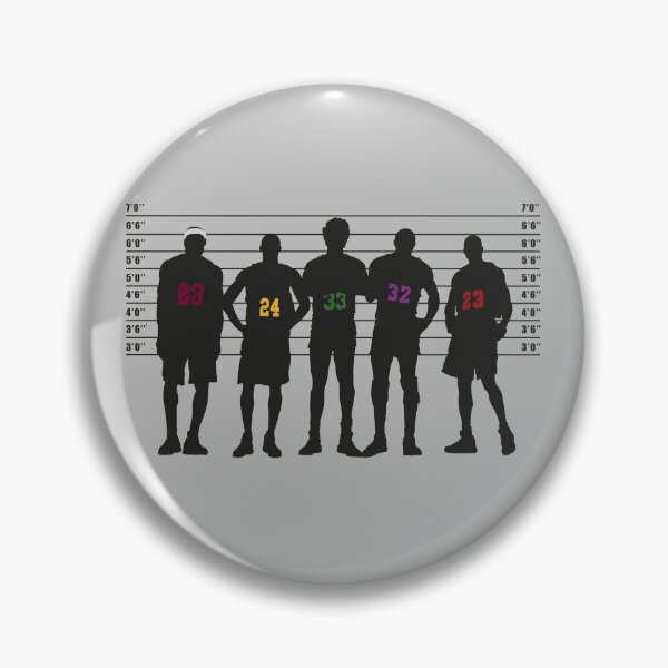 Item preview, Greatest NBA legends police lineup - Lebron James ,Kobe Bryant, Larry Bird, Magic Johnson, and Michael Jordan designed and sold by COURT-VISION.