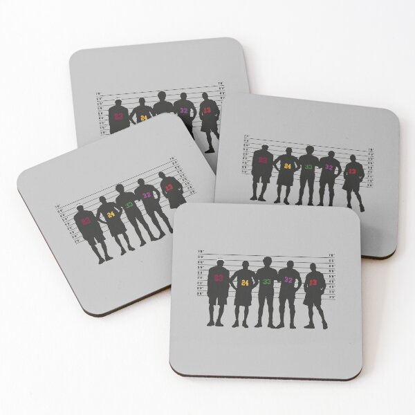 Item preview, Greatest NBA legends police lineup - Lebron James ,Kobe Bryant, Larry Bird, Magic Johnson, and Michael Jordan designed and sold by COURT-VISION.