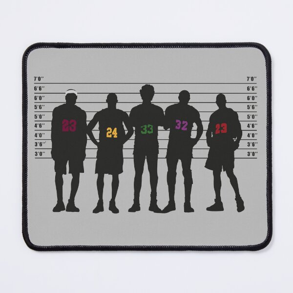 Item preview, Greatest NBA legends police lineup - Lebron James ,Kobe Bryant, Larry Bird, Magic Johnson, and Michael Jordan designed and sold by COURT-VISION.