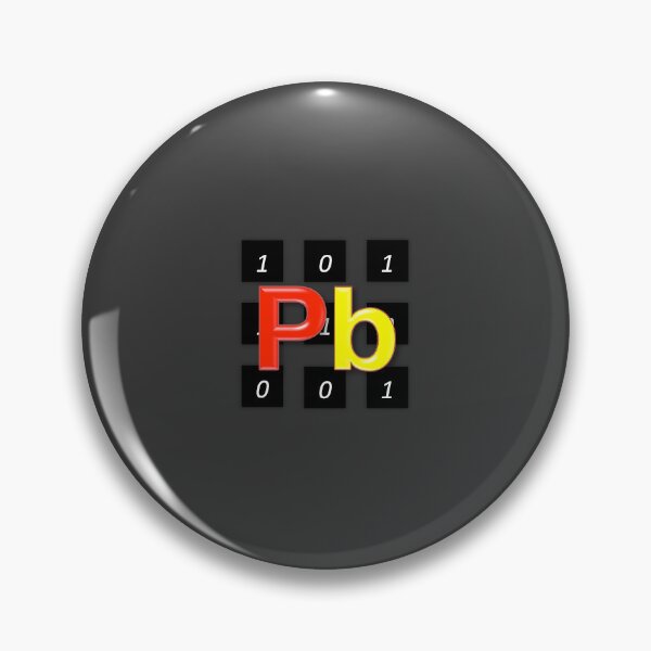 Item preview, Acronym "PB" with binary numbers matrix designed and sold by CocoBlogHD.