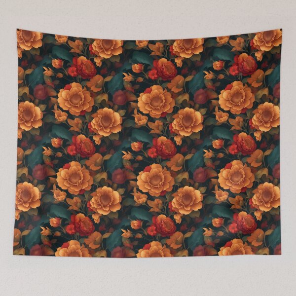 Item preview, Vintage Fall Blooming Flowers  designed and sold by celartinspire.