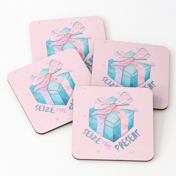Item preview, Seize the Present - pink version designed and sold by LiberaCaballo.