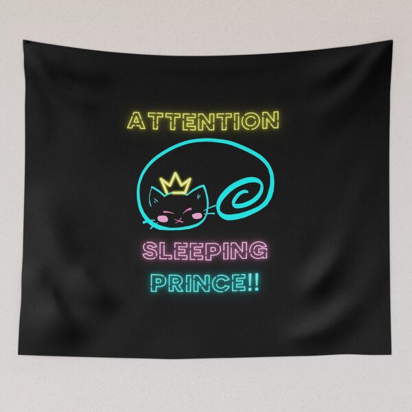 Item preview, Sleeping Neon Cat designed and sold by CypisDesign.