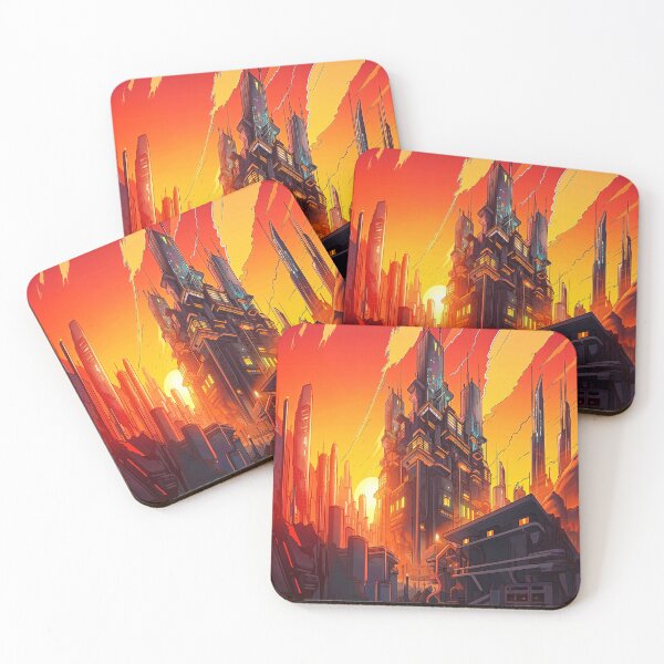 Item preview, Cyberpunk City Sunset designed and sold by AfroMatic.