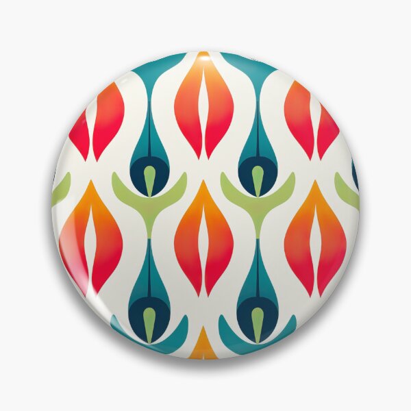 Item preview, Modern floral design inspired by pop art and rococo motifs designed and sold by Pflugart.