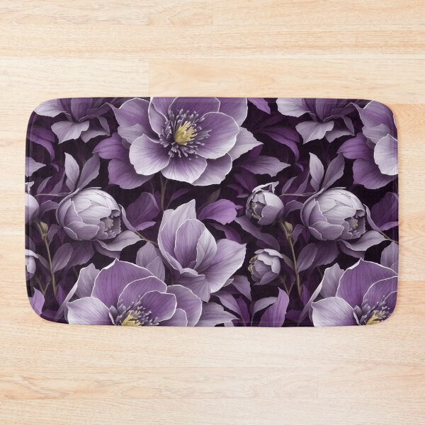 Item preview, Hellebore Black pattern in Art Noveau style designed and sold by NouveauEra.