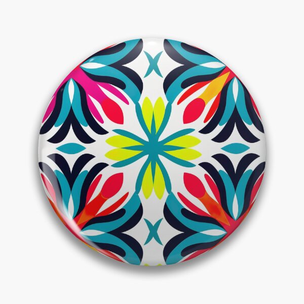 Item preview, Modern floral design inspired by pop art and rococo motifs designed and sold by Pflugart.
