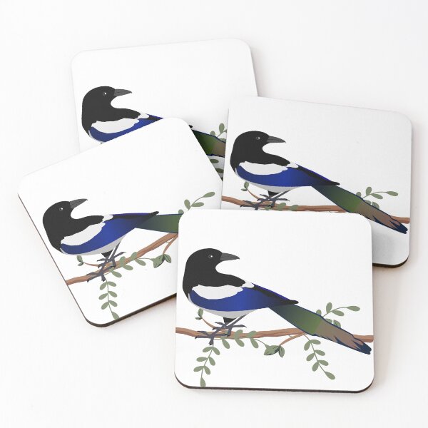 Item preview, Butcherbird and tree trunk  designed and sold by upupupshop.