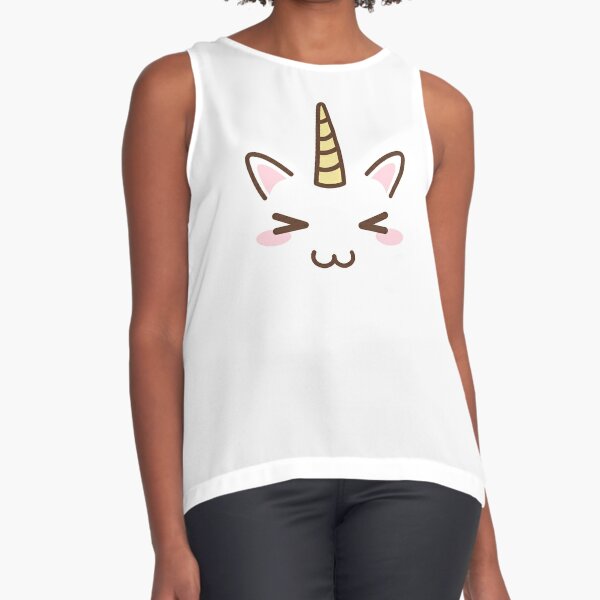 Top Duo Visage De Licorne Kawaii Cadeau De Licorne Fete D Anniversaire De Licorne Amant De Licorne Licorne Pastel Equipement De Kawaii Collecteur De Licorne Visage Mignon Par Theglaze Redbubble