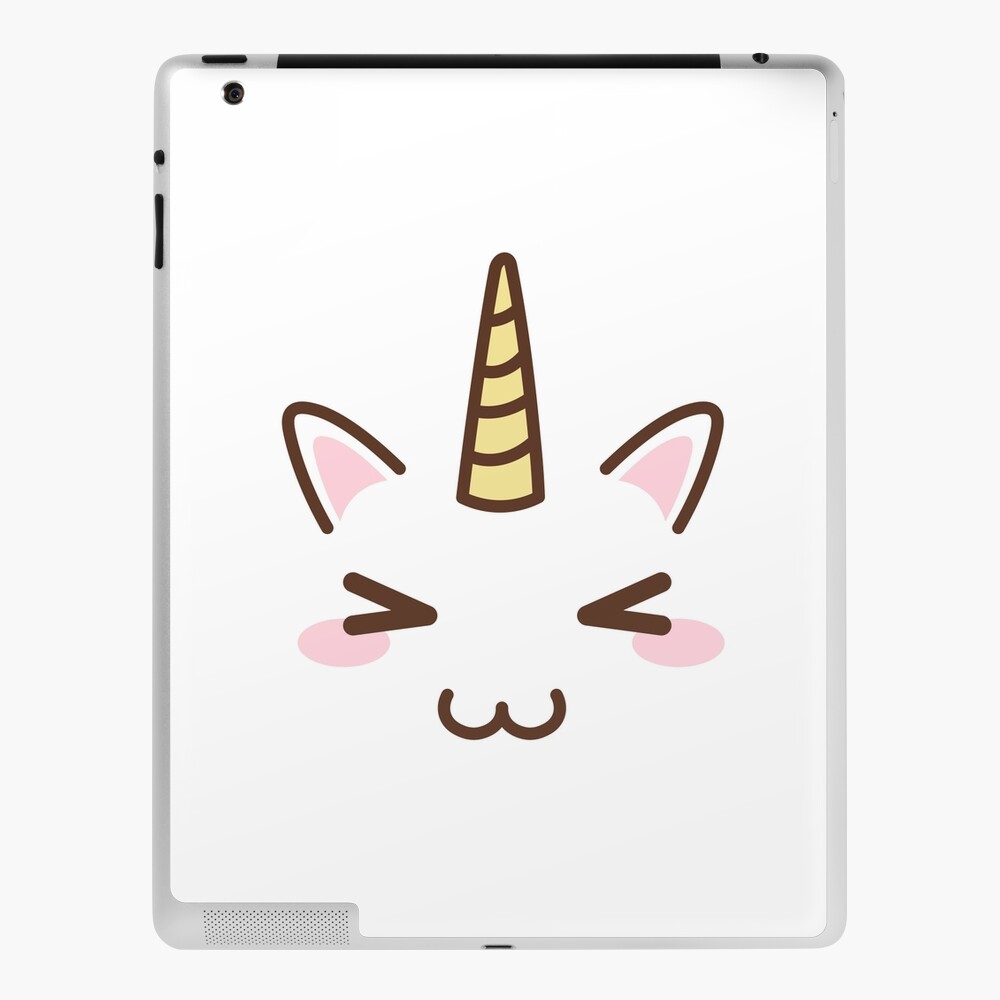 Coque Et Skin Adhesive Ipad Kawaii Unicorn Face Tshirt Pour Femme Cadeau De Licorne Fete D Anniversaire Licorne Amant De Licorne Licorne Pastel Equipement Kawaii Collectionneur De Licorne Visage Mignon Par