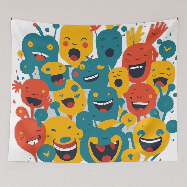 Item preview, fun vibrant - Colourful artwork designed and sold by Creammy1991.