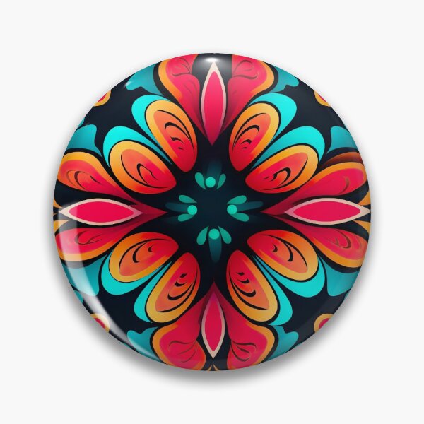 Item preview, Modern floral design inspired by pop art and rococo motifs designed and sold by Pflugart.