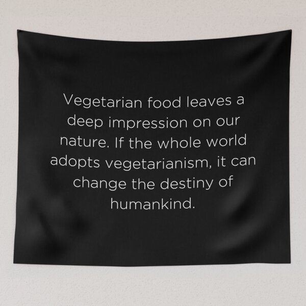 Item preview, World Vegetarian Day Quote, Albert Einstein designed and sold by adelferhat.