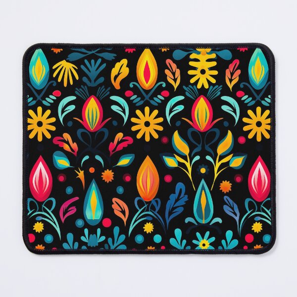 Item preview, Modern floral design inspired by pop art and rococo motifs designed and sold by Pflugart.