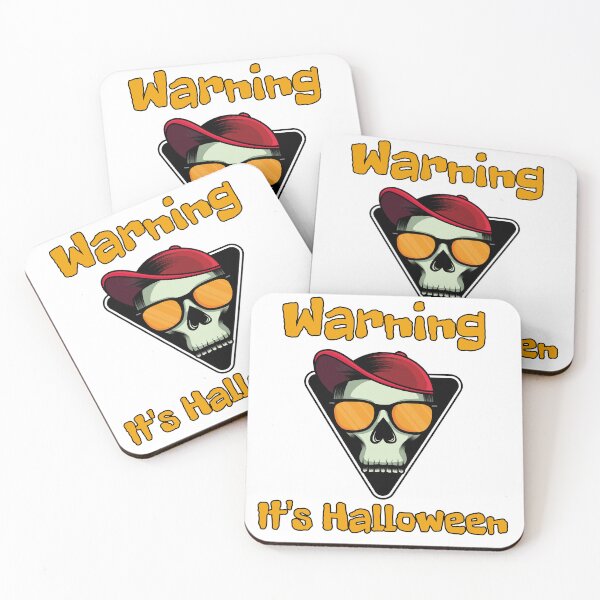 Item preview, warning its halloween sign designed and sold by KodSoodYod.