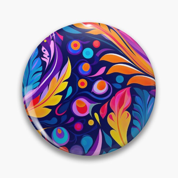 Item preview, Modern floral design inspired by pop art and rococo motifs designed and sold by Pflugart.