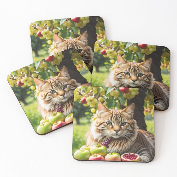 Item preview, cat and wine on the nature designed and sold by Sevilka.