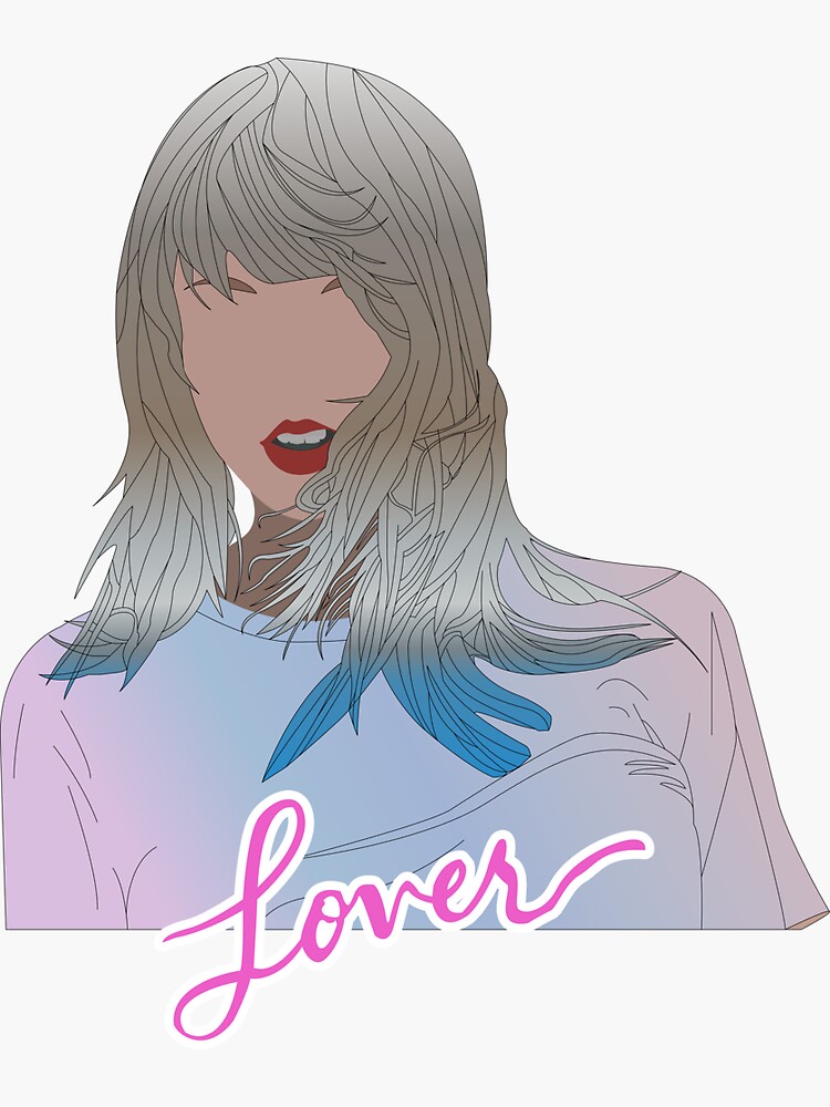 Taylor Swift Lover Sticker for Sale by Taylor Swift Fan Art