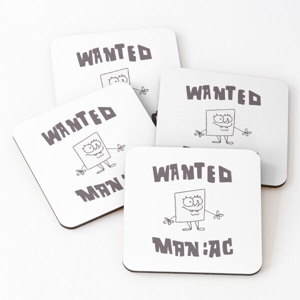 Item preview, BLACK AND WHITE Wanted Maniac designed and sold by GloriousWax.