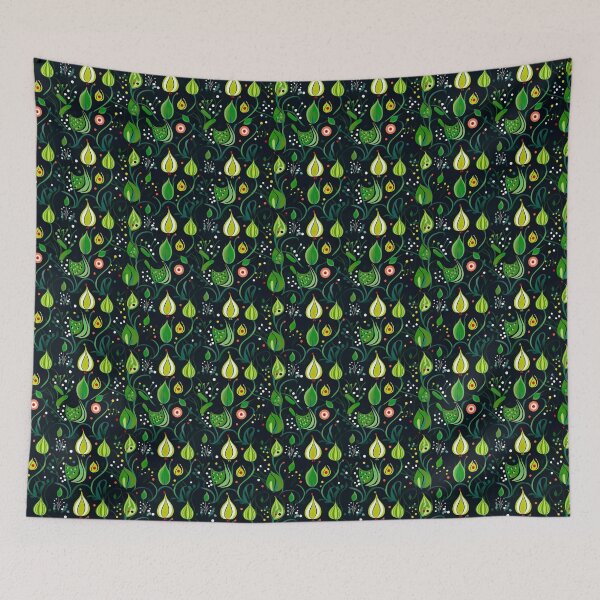 Item preview, Modern floral design inspired by pop art and rococo motifs designed and sold by Pflugart.