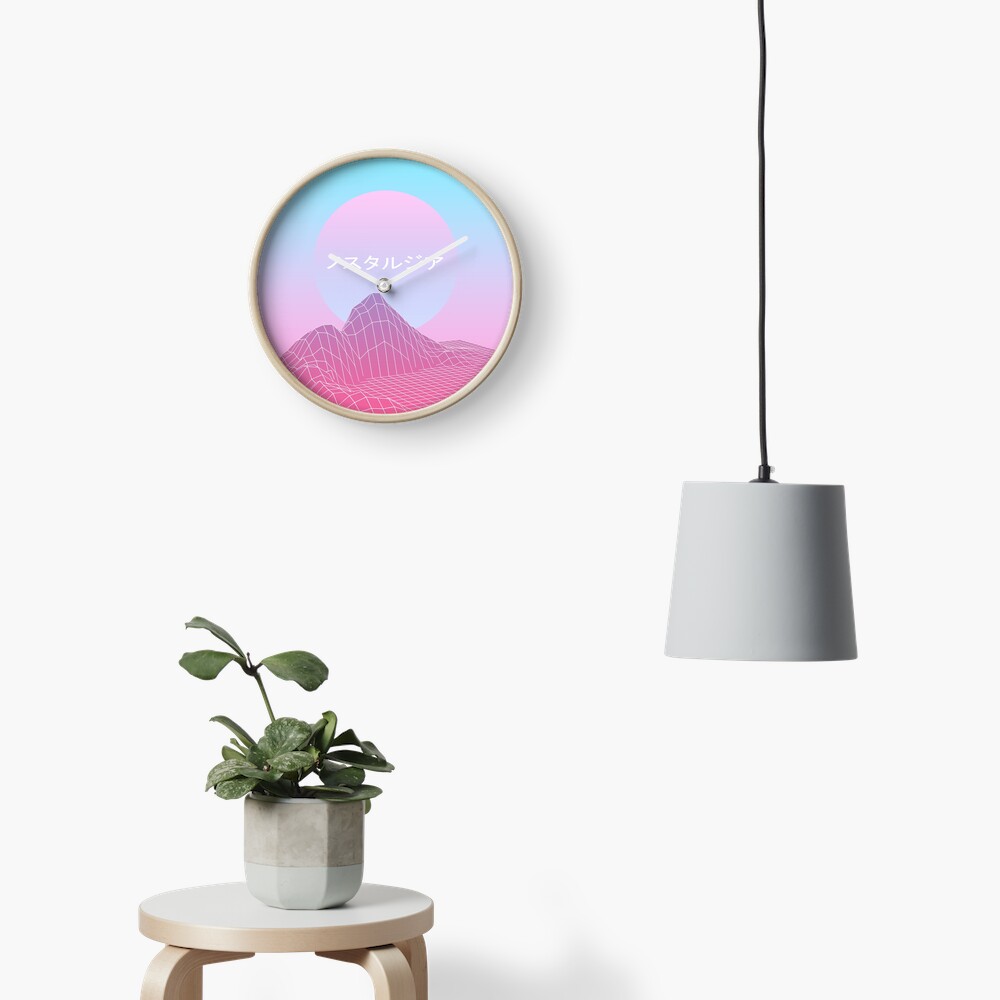 Pastel Aesthetics Clock By Xoxox Redbubble