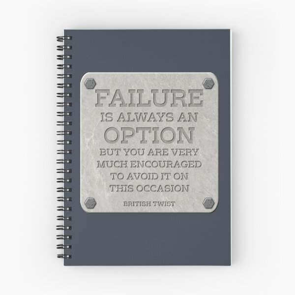 Item preview, Failure Is Always An Option - British Twist (Stone) designed and sold by Fanarchist.