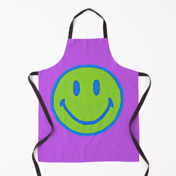 Item preview, Green and blue smiley face designed and sold by BrontesWhimsyStore.
