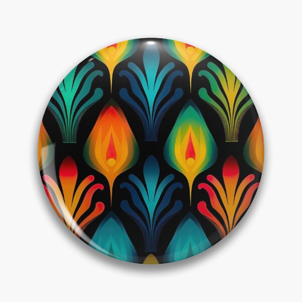 Item preview, Modern floral design inspired by pop art and rococo motifs designed and sold by Pflugart.