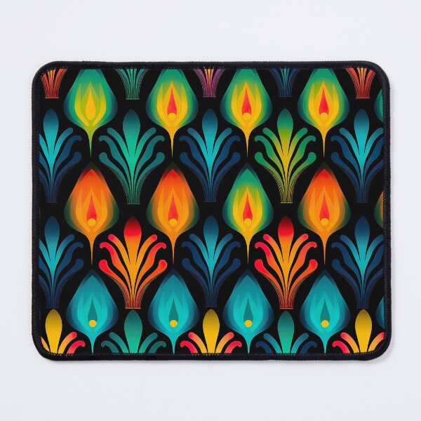 Item preview, Modern floral design inspired by pop art and rococo motifs designed and sold by Pflugart.