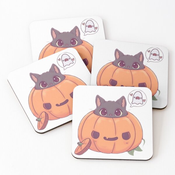 Item preview, Spooky cat in a pumpkin halloween designed and sold by BrontesWhimsyStore.