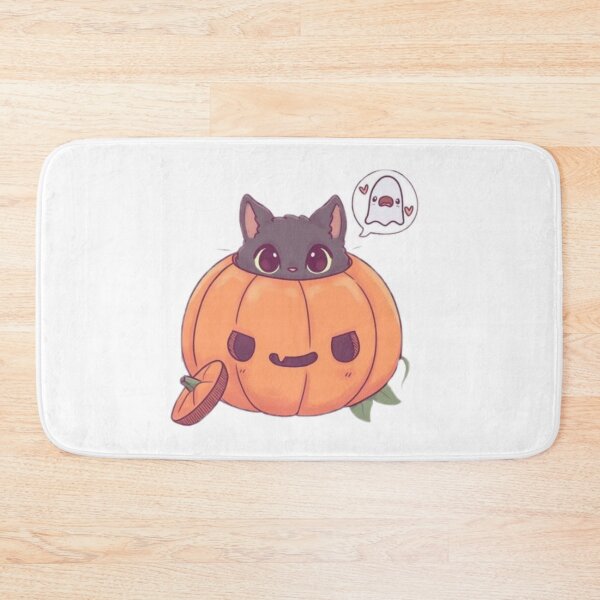 Item preview, Spooky cat in a pumpkin halloween designed and sold by BrontesWhimsyStore.